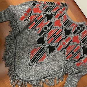 Women’s open sweater poncho